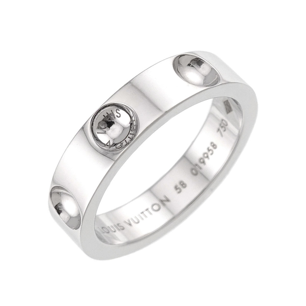 LOUIS VUITTON 18k Silver Ring #58